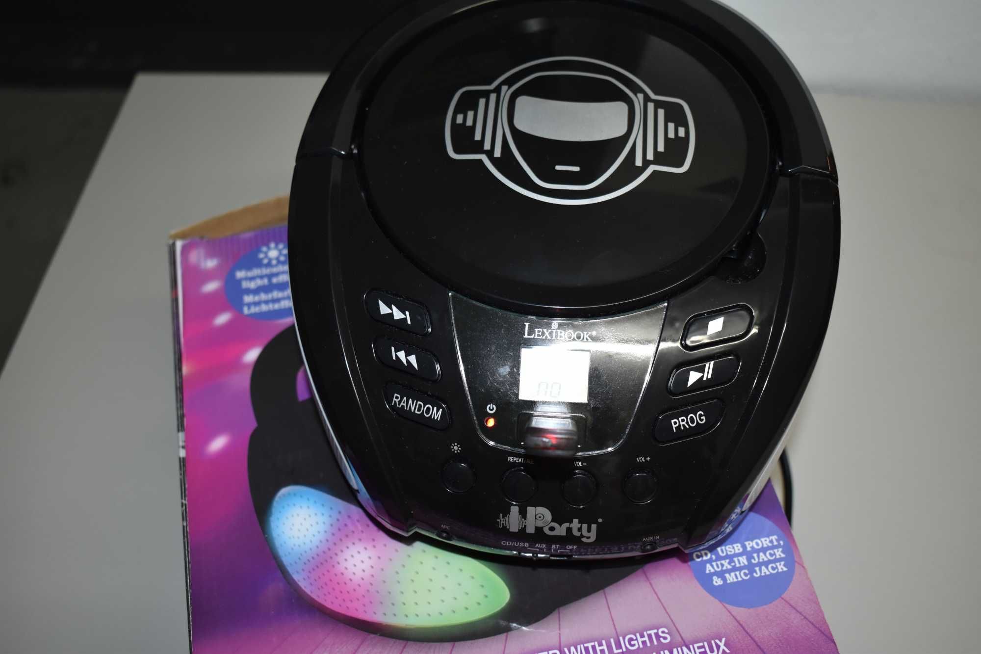 LEXIBOOK Odtwarzacz CD z Bluetooth IParty i USB Gwarancja 12 m-cy