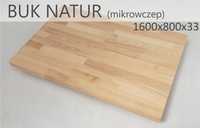 Blat do biurka drewno buk natur 1600x800x33