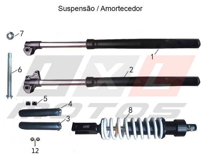 Peças Orion DB609 / ( Orion T8 150 / 250cc )