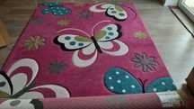 Dywan dla dziewczynki Diamond 160x230, motyle