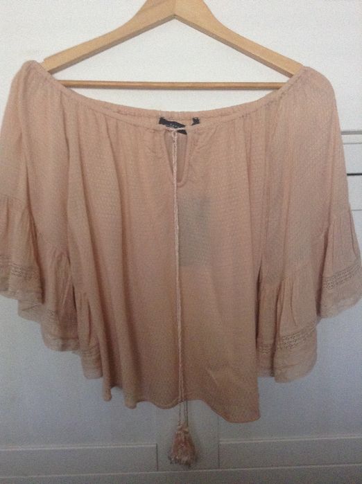 Blusas off shoulder zara