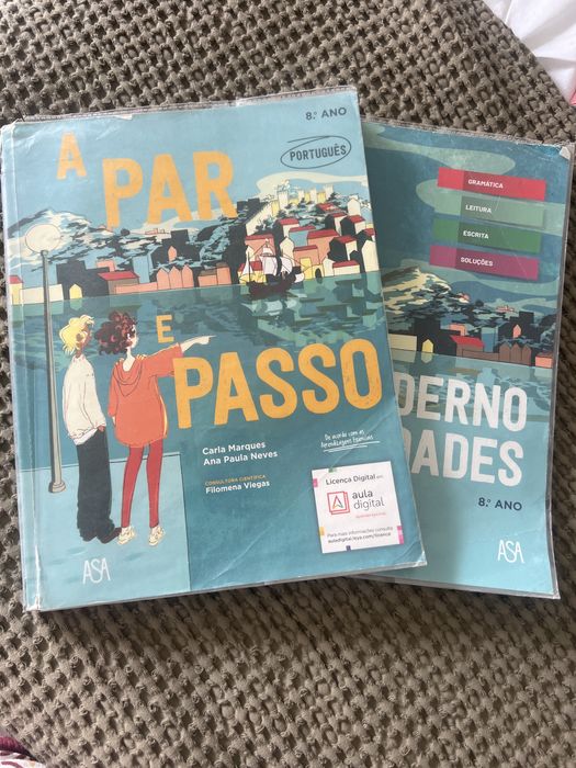 Livro portugues A par e passo 8 ano