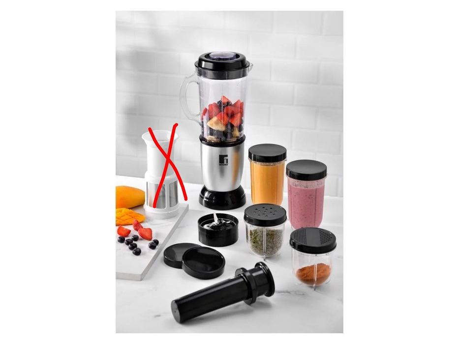 Blender stojąca z akcesoriami