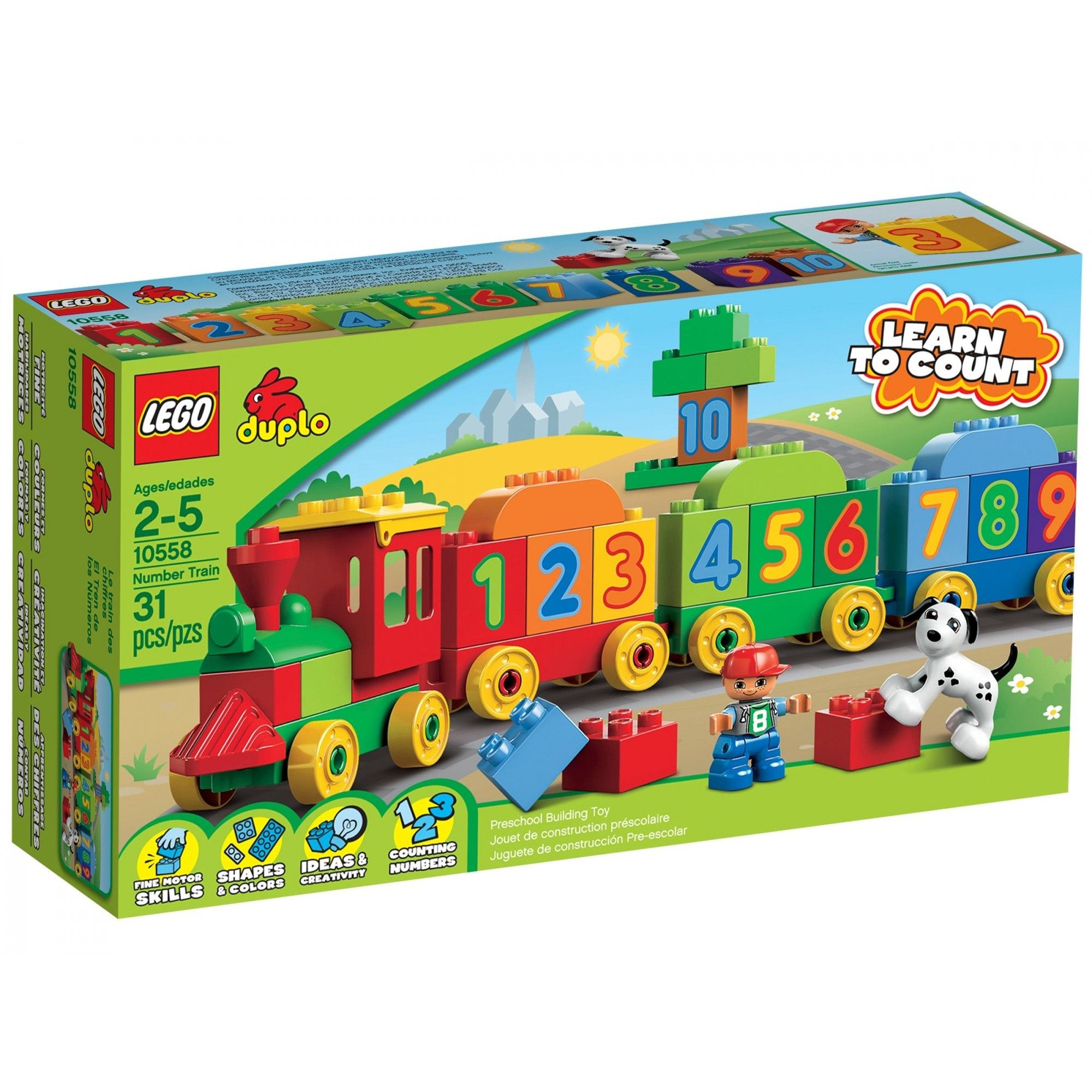 Лего Lego duplo поезд с цифрами 10558