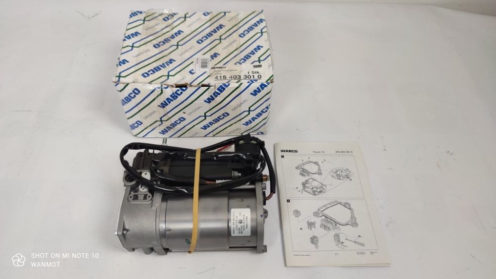BMW serii 7 E65 E66 OEM WABCO kompresor zawieszenia pneumatycznego