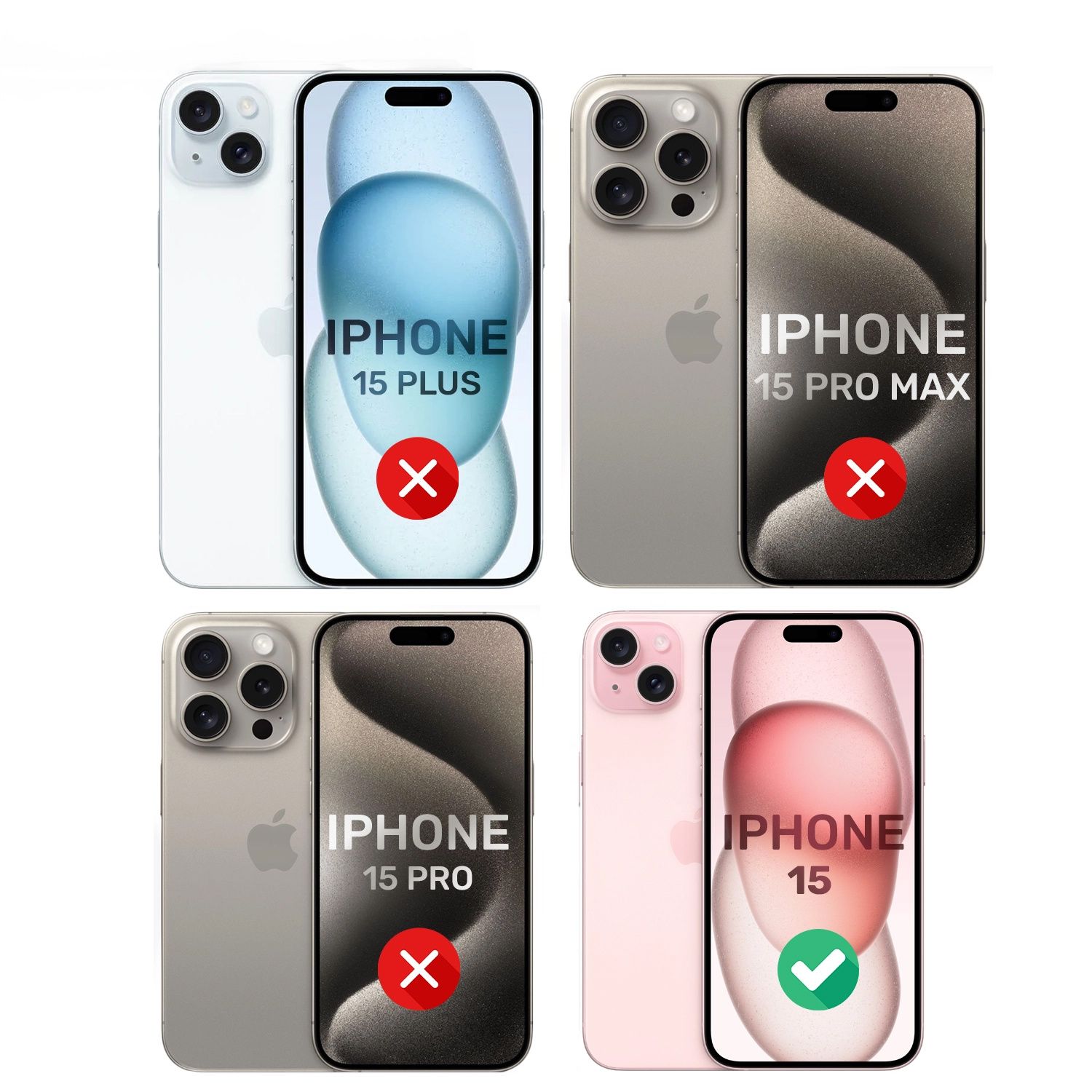 Szkło hartowane do Apple iPhone 15 2x na ekran + 1x na obiektyw aprat