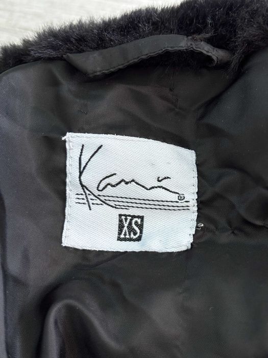Чорна Шерпа Шуба Karl Kani Teddy M Розмір Куртка Тедді Кожух Оригінал