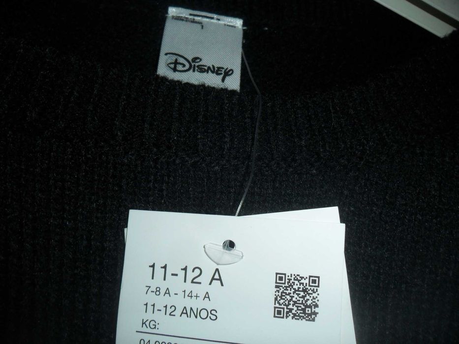Conjunto de camisola e gorro novos tamanho 11/12 anos