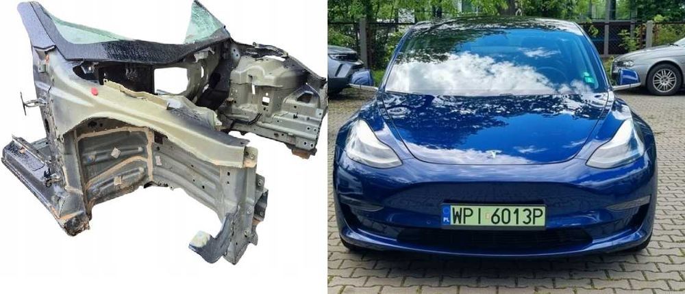 TESLA 3 Y  бампер перід зад, є всі б/у запчастини розборка
