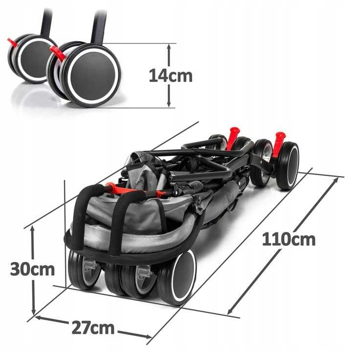 SPACERÓWKA Wózek Spacerowy Lekki Parasolka Super Jakość