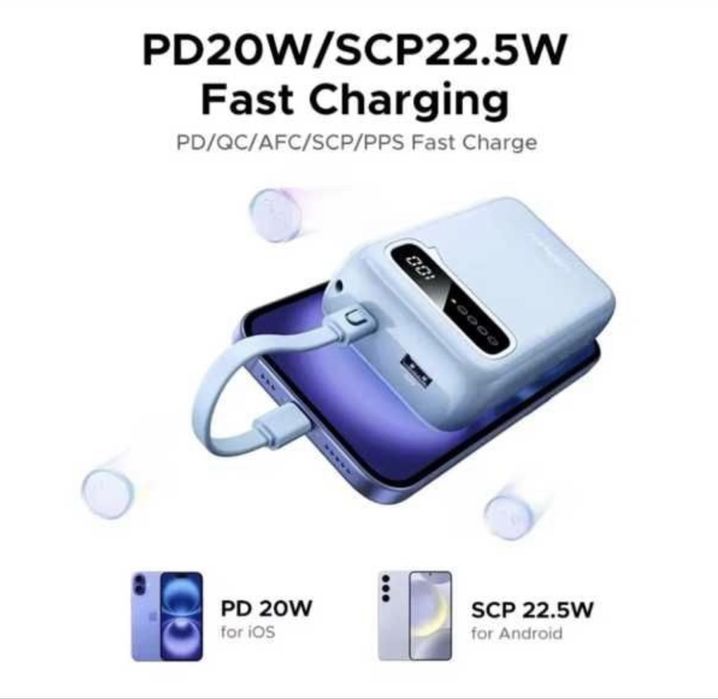 Ugreen 22.5W Павер банк Power bank fast charging