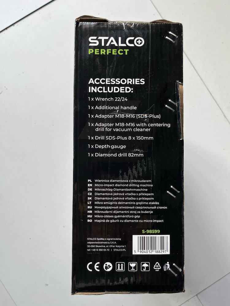 Wiertnica diamentowa z mikroudarem STALCO PERFECT