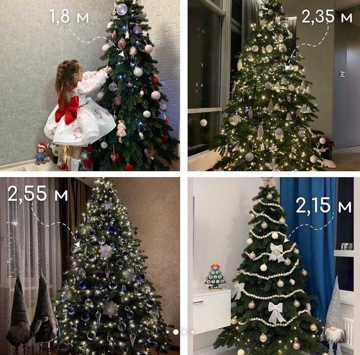 АКЦИЯ! Пышная елка искуственная литая. Ялинка штучна, лита. Ель. Ёлка