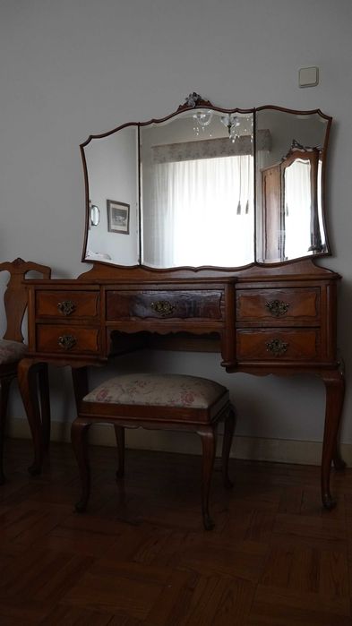 Mobília Quarto Estilo Queen Anne Conjunto Completo Excelente Estado