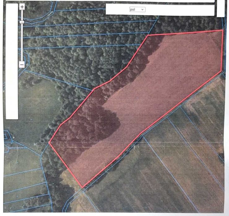 Działka rolno-leśna 3,32 ha – Kamienna Stara, gm. Dąbrowa Białostocka