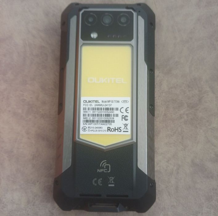 Oukitel WP100 Titan 5G, 48+512GB, мощная батарея 33000 mAh + Проектор!