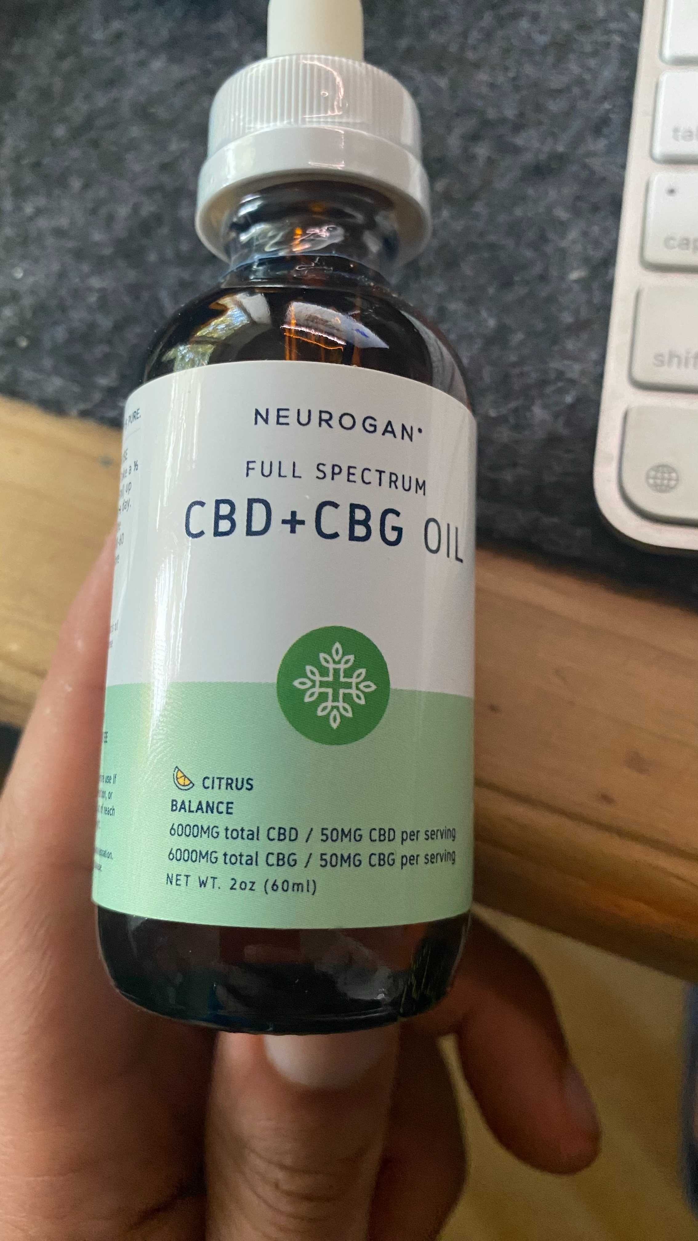 СBG / CBD+СBG / CBN Oil 12000мг 60мл / КБД олія 20% - Neurogan (США)