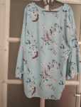 Bluzka koszula niebieska Marc Lauge M- L,  40-42 oversize żurawie