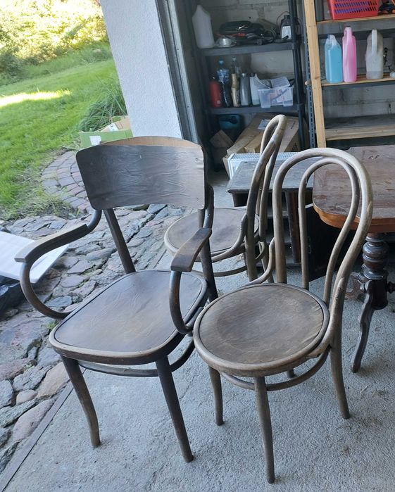 3 Krzesła typu thonet