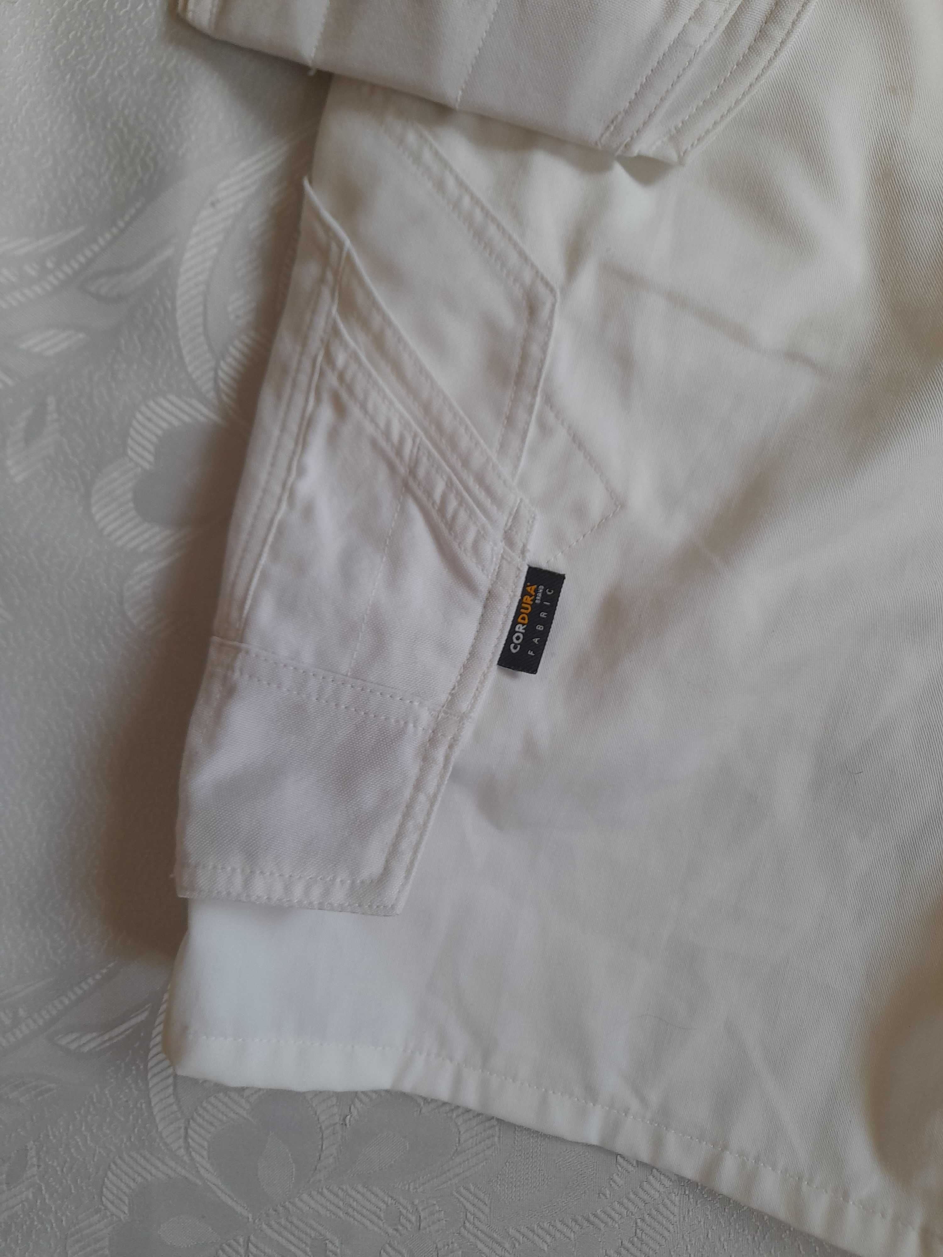 spodnie  krótkie malarskie białe mascot cordura