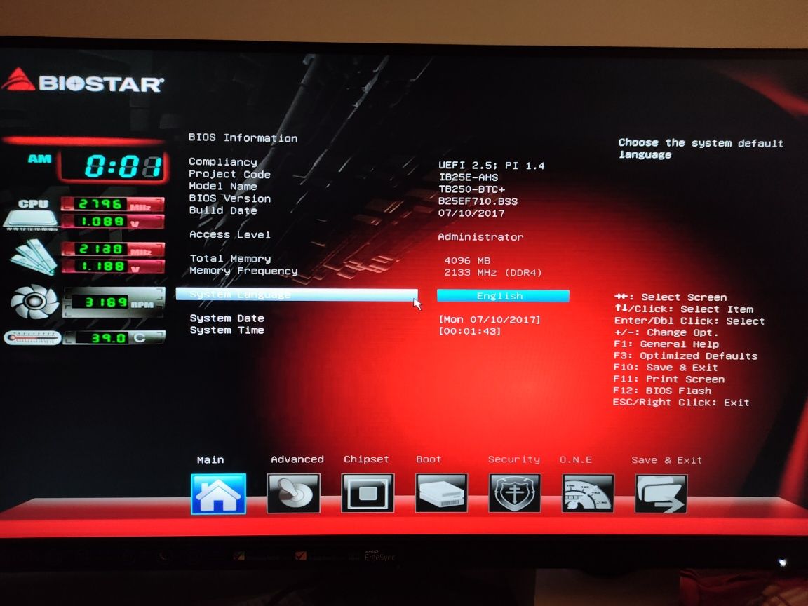 Płyta główna Biostar TB250-BTC+ procesor i5-6500T 4GB RAM DDR4