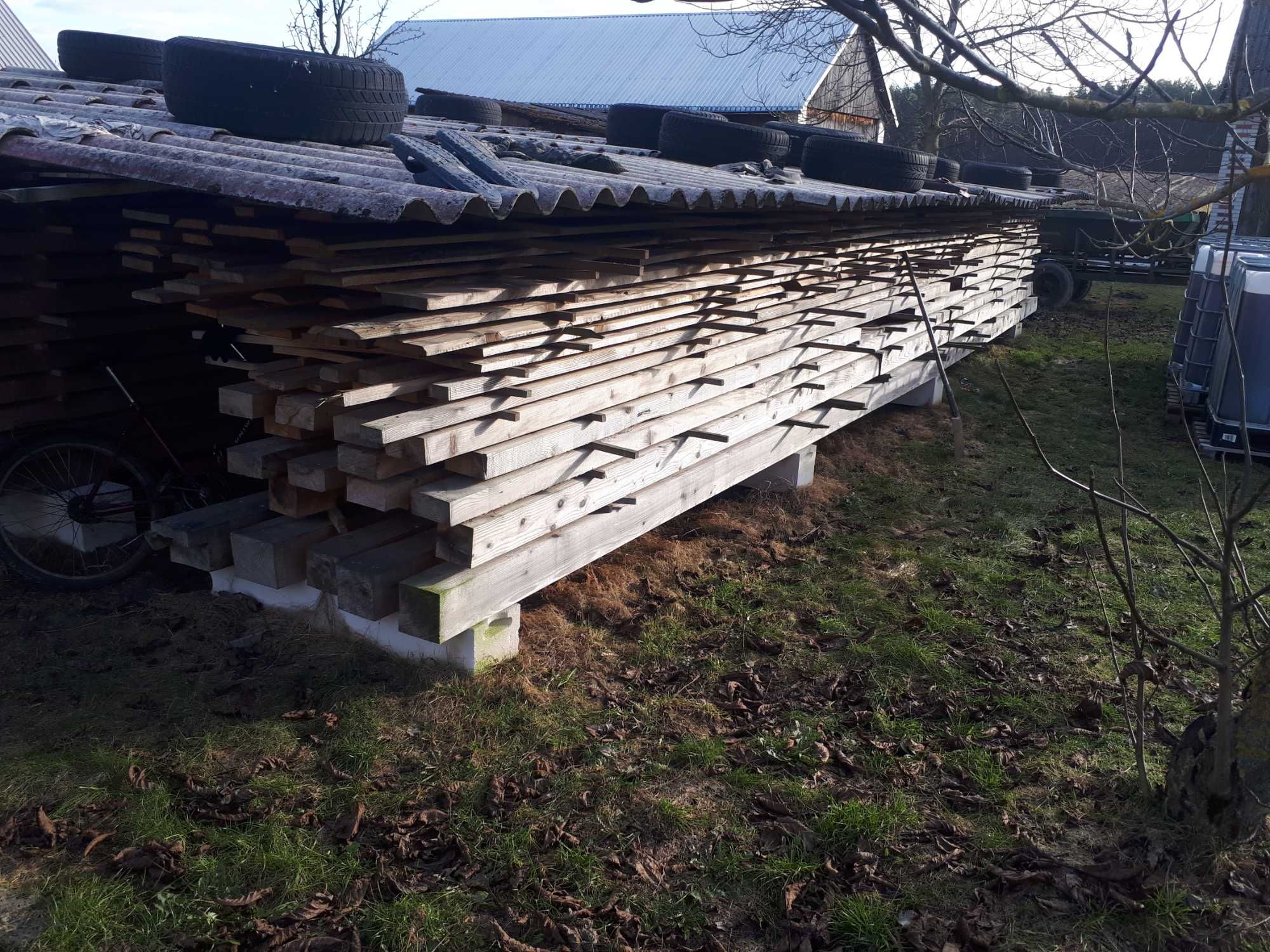 materiał na dach domu, więźba dachowa, krokwie, łaty, deski calówki