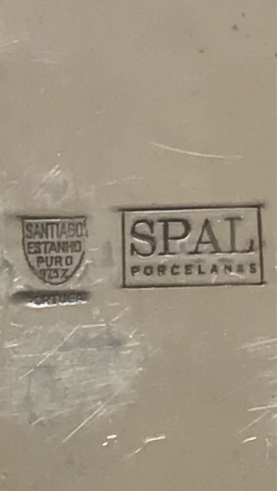 Tabuleiro Spal Porcelanas Santiago Estanho Puro 97,5%