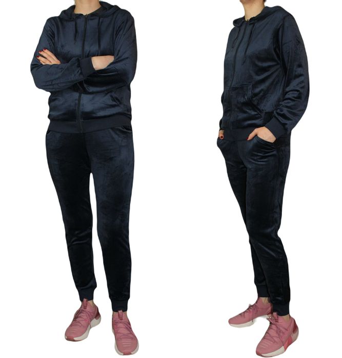 Komplet damski welurowy 3XL mix kolor