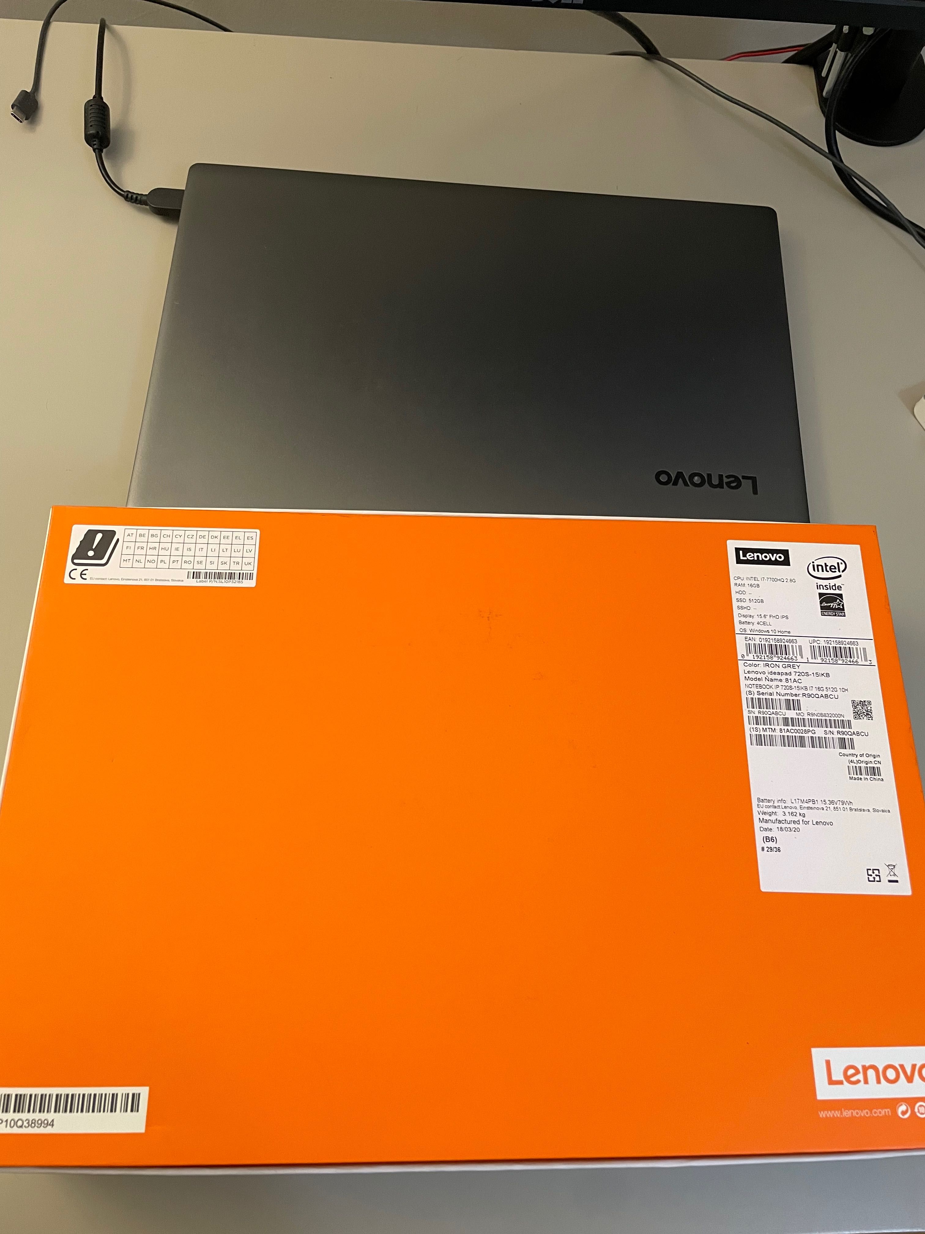 Portátil Lenovo Ideapad 720s (15")