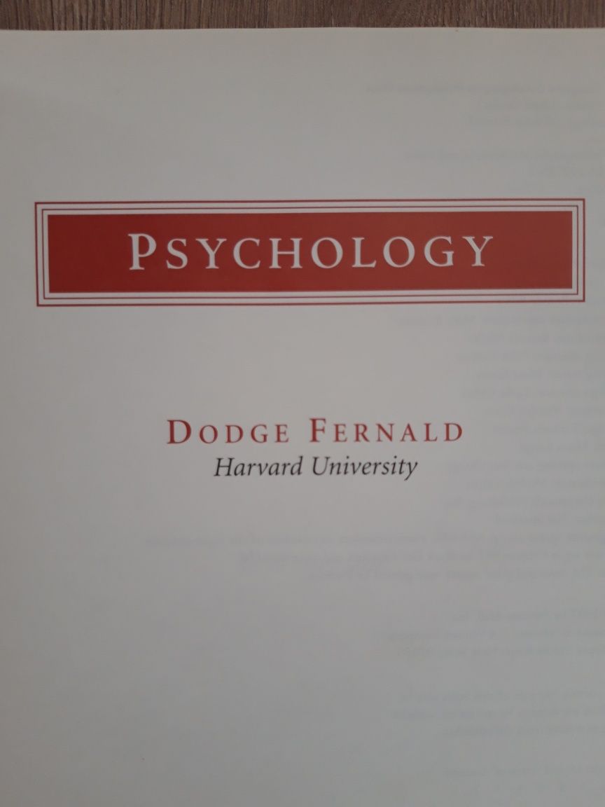 Psychology Harvard University - Dodge Fernald