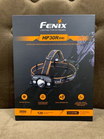 Налобний ліхтар Fenix HP30R V2.0/2акб Fenix 21700/3000 люмен/павербанк