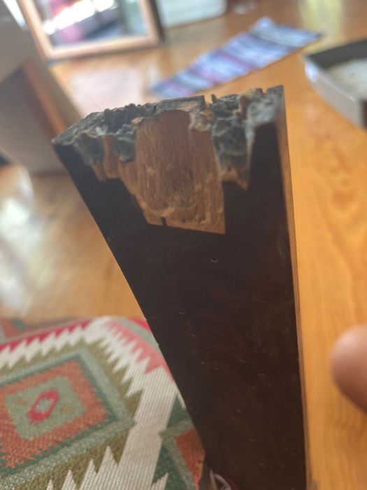 2 wooden antique chairs - 1 needs work