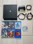 PlayStation 4 pro + 6 gier (FIFA22 gratis ;)