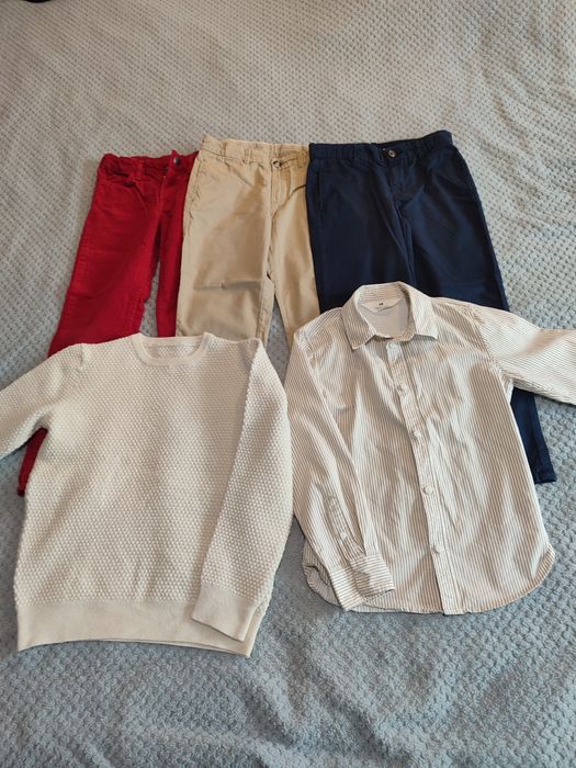 Paka zestaw ubrań chłopiec 128 h&m