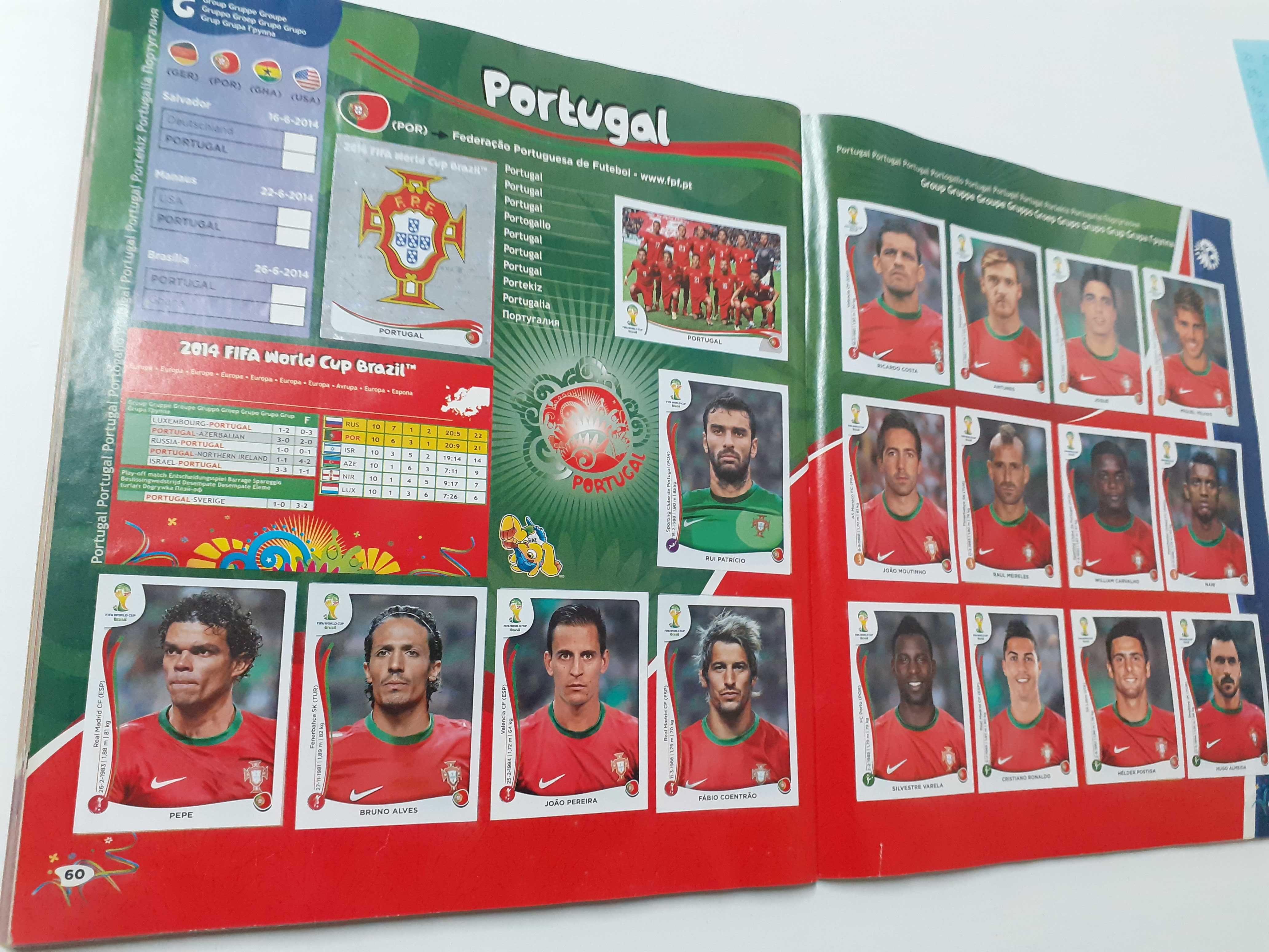 Caderneta cromos Brasil 2014
