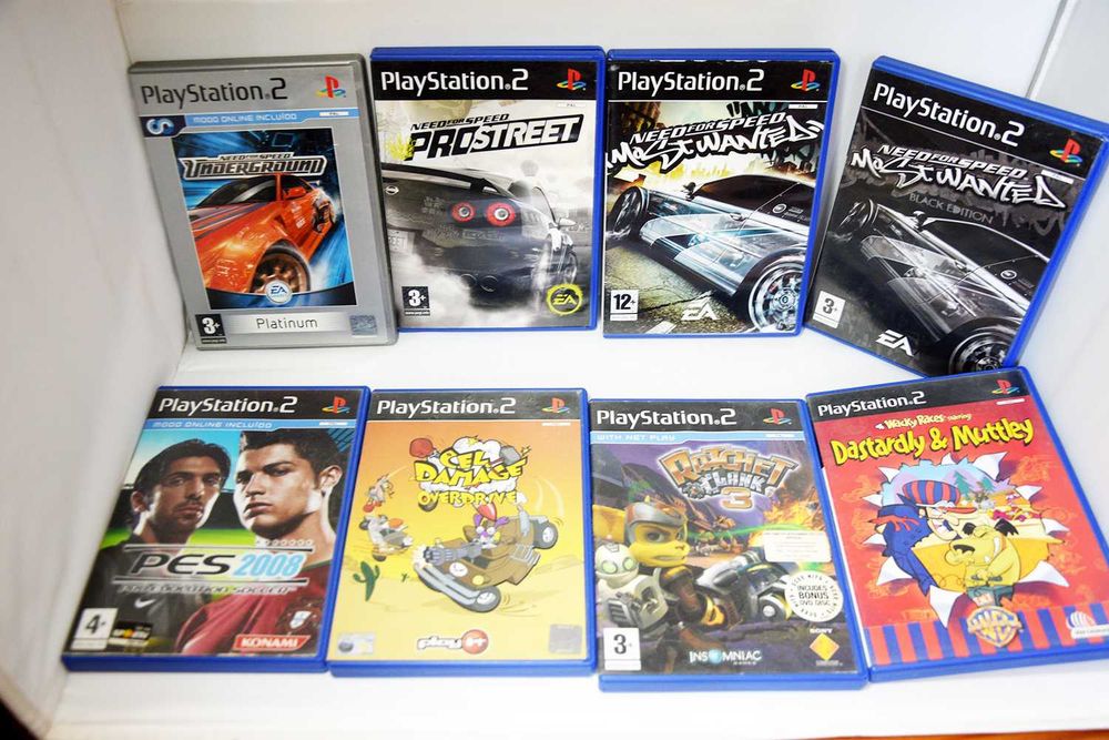 Jogos PS2 em caixa