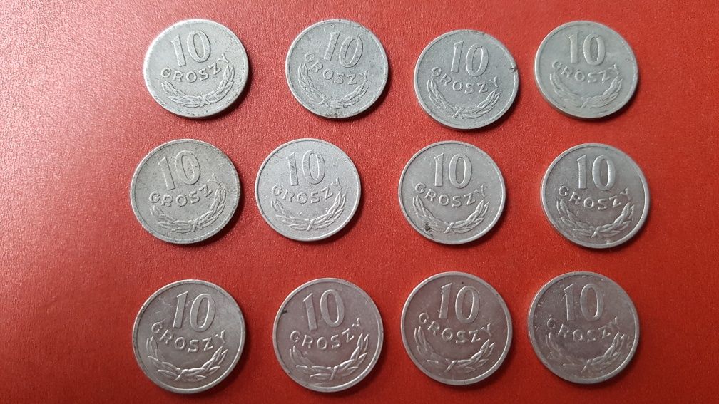 10 groszy 1966 oraz inne roczniki epoka  PRL