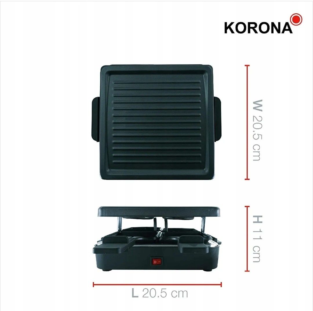 Raclette grill elektryczny KORONA  600 W