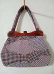 Japońska koralikowa torebka vintage beads bag do kimono unikat