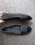 Czarne baleriny Papaya Wide Fit