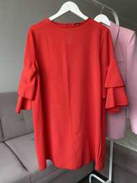 Czerwona elegancka sukienka
