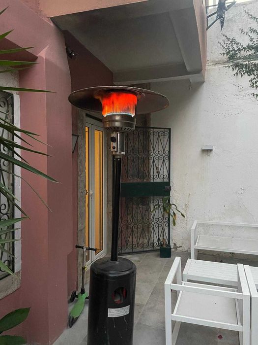 aquecedor a gás de exterior. Hotspot galp