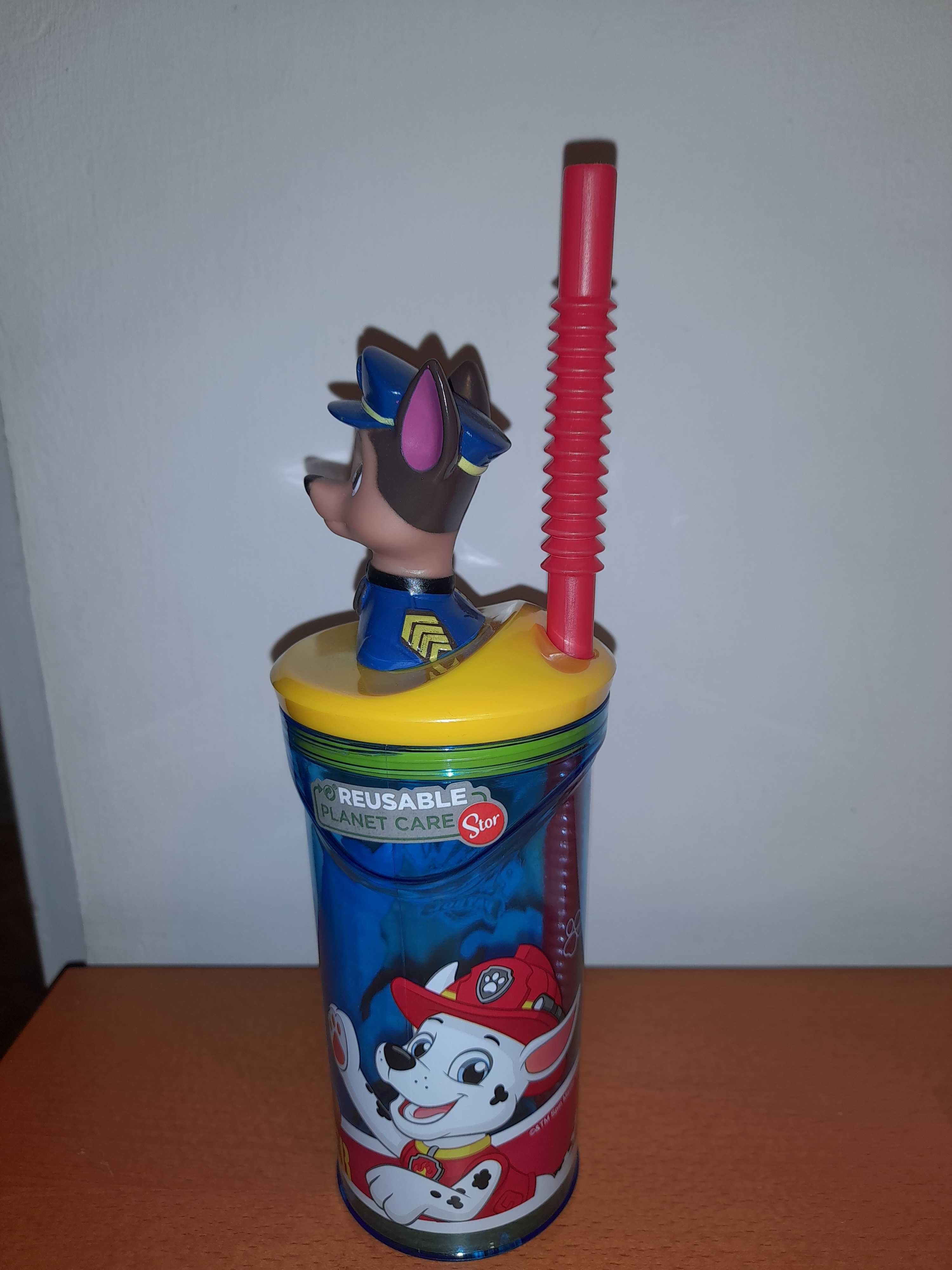 Kubek ze słomką Psi Patrol Paw Patrol 360 ml Nowy
