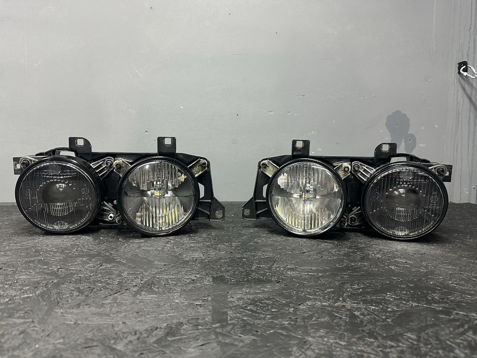 Фари БМВ Е34 Е32. Hella Black. Bi-led