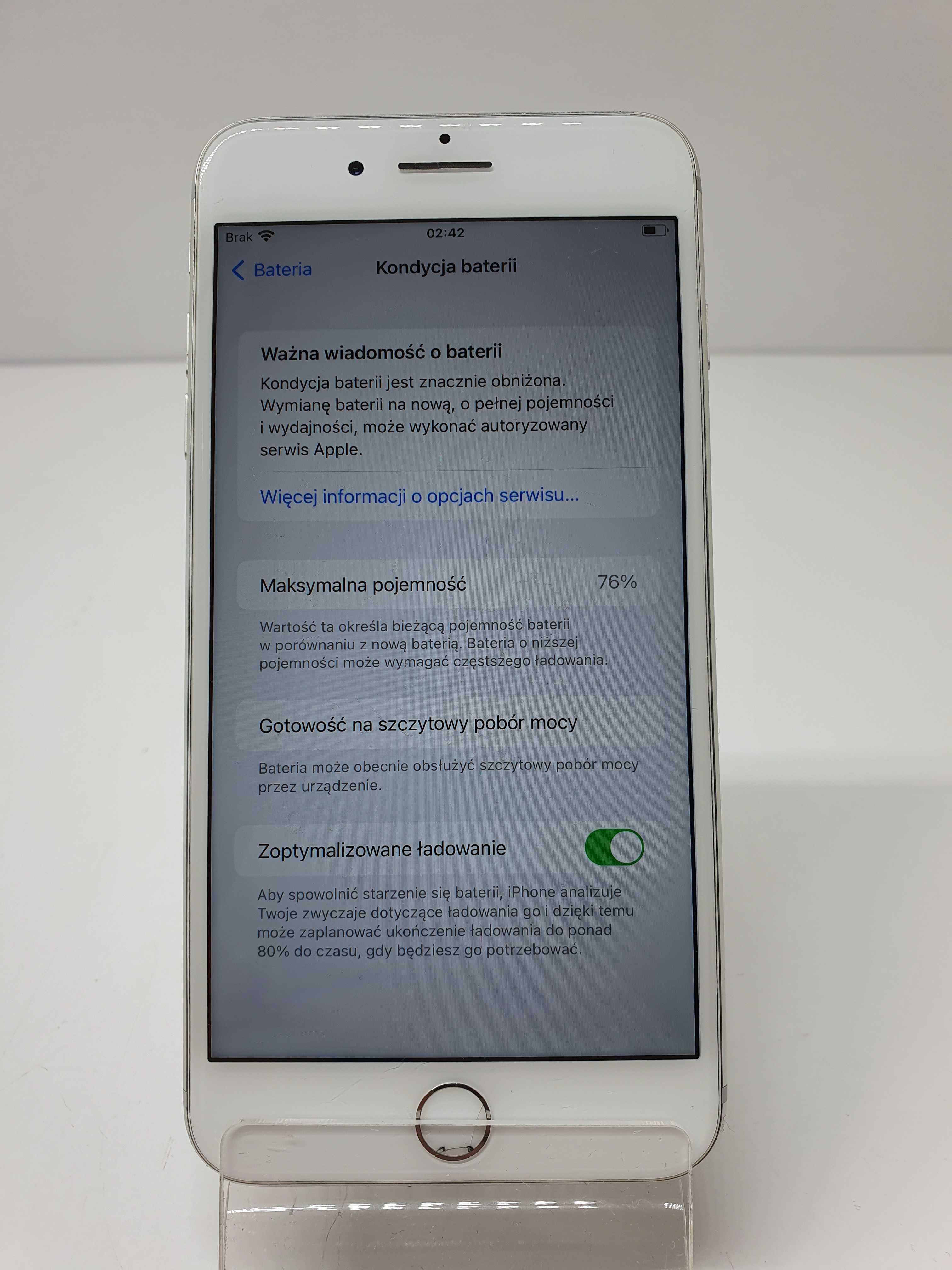 Smartfon Apple iPhone 7 Plus 128 GB bateria 76%