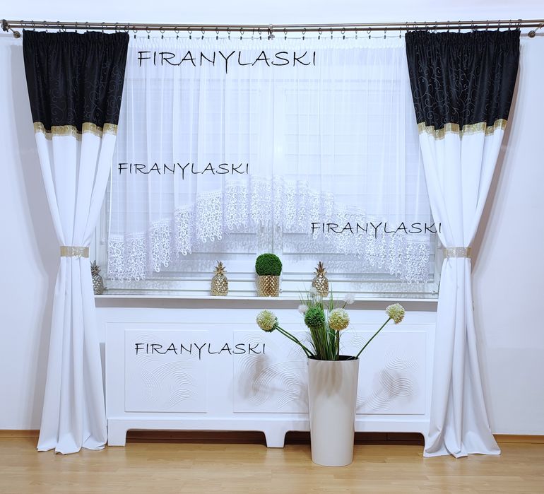 Firana Gotowa 400x150 łuk szeroka gipiura