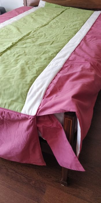 Colcha em algodão para cama pessoa e meia