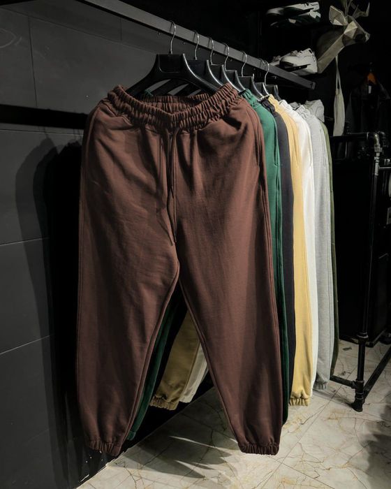 Спортивні штани унісекс теплі не кашлатяться на флісі зимові xs - 3xl