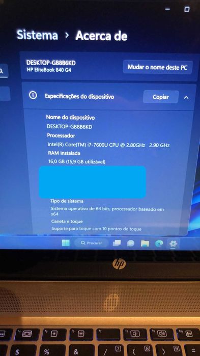 Hp EliteBook 840 G4 i7