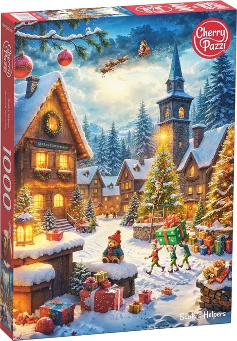 Puzzle Cherry Pazzi "Santas Helpers" 1000 elementów. Kompletne